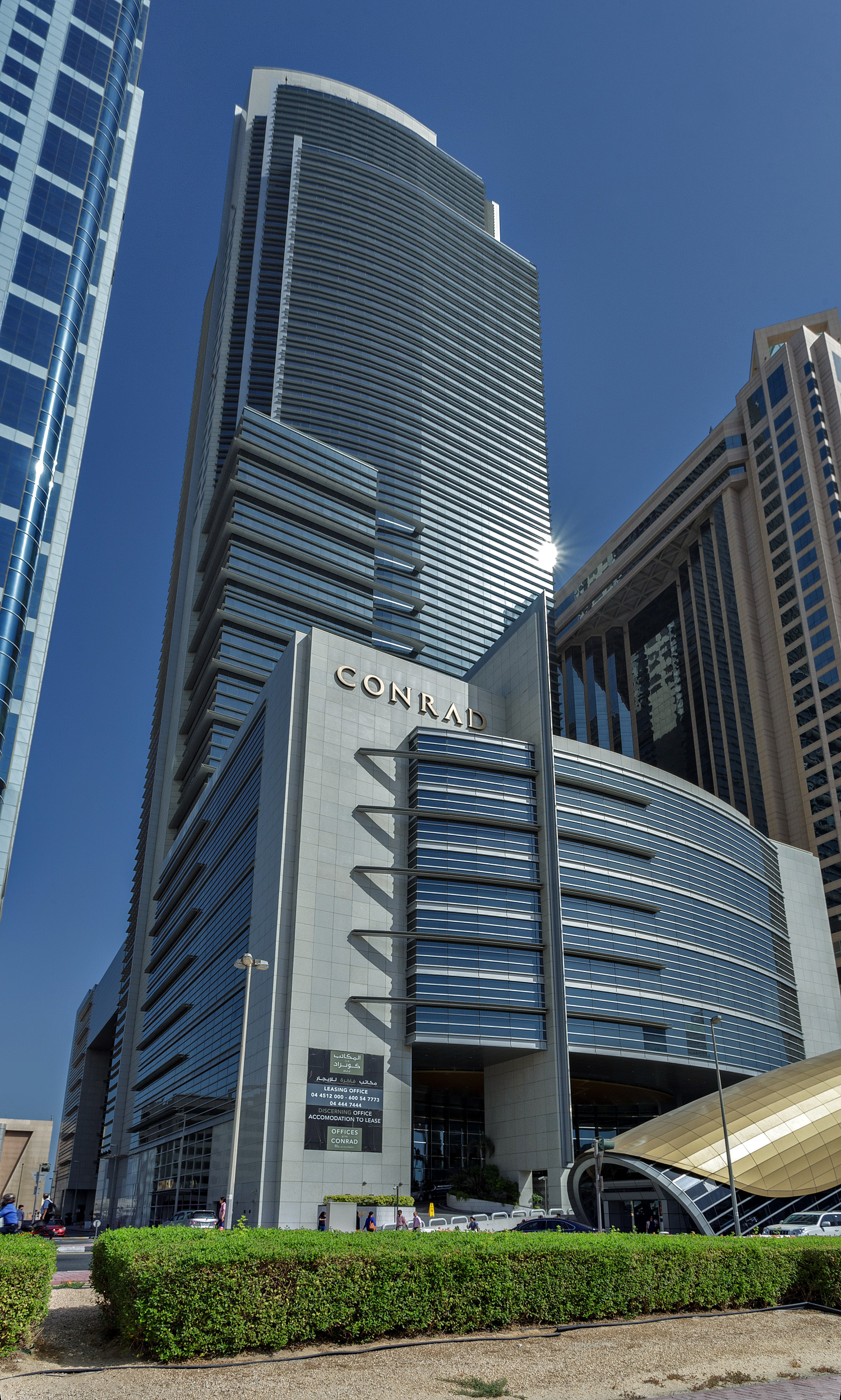 Conrad Dubai, Dubai - View from the southeast. © Mathias Beinling